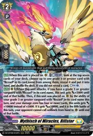 Mythisch of Miracles, Rifistor [Triple Rare]  (DZ-BT08/012EN)