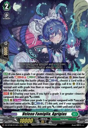 Veleno Famiglia, Agrigias [Triple Rare]  (DZ-BT08/014EN)