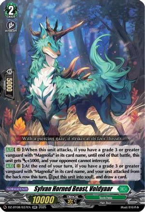 Sylvan Horned Beast, Voldyaar [Double Rare]  (DZ-BT08/037EN)