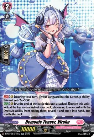 Demonic Teaser, Virsha [Double Rare]  (DZ-BT08/040EN)