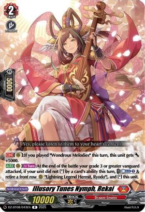 Illusory Tunes Nymph, Rekai [Rare]  (DZ-BT08/043EN)