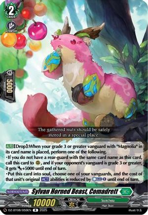 Sylvan Horned Beast, Comadrett [Rare]  (DZ-BT08/059EN)