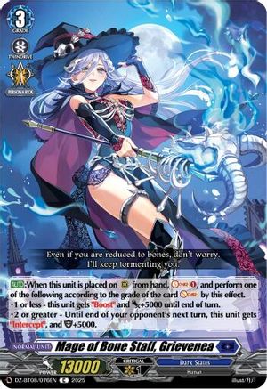 Mage of Bone Staff, Grievenea [Common]  (DZ-BT08/076EN)