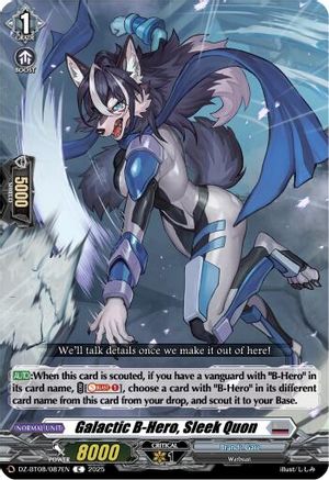 Galatic B-Hero, Sleek Quon [Common]  (DZ-BT08/087EN)