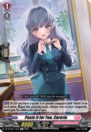 Paste it for You, Careria [Common]  (DZ-BT08/113EN)