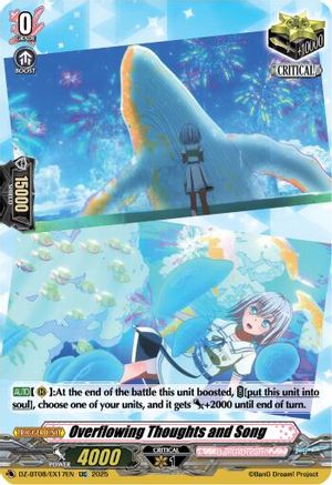 Overflowing Thoughts and Song [EXC]  (DZ-BT08/EX17EN)