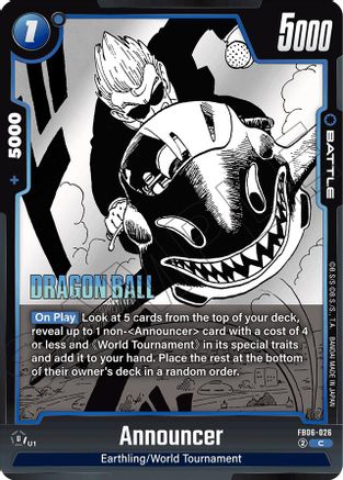 Announcer (FB06-026) [Manga Booster 01 ]