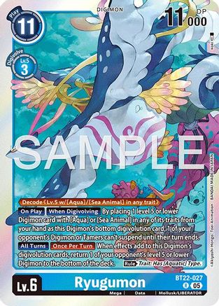 Ryugumon  (BT22-027) [Cyber Eden] Foil