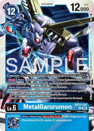MetalGarurumon  (BT22-026) [Cyber Eden] Foil