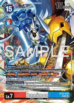 Omnimon  (BT22-015) [Cyber Eden] Foil