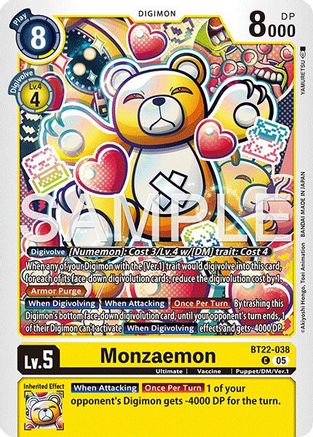 Monzaemon  (BT22-038) [Cyber Eden]