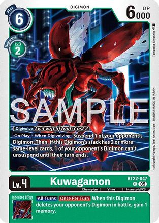 Kuwagamon  (BT22-047) [Cyber Eden]