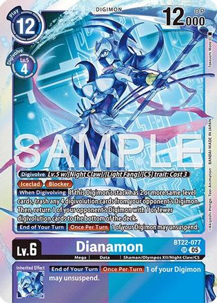 Dianamon  (BT22-077) [Cyber Eden] Foil