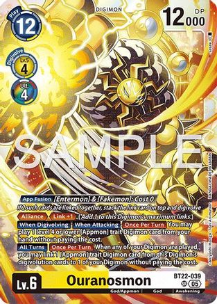 Ouranosmon  (BT22-039) [Cyber Eden] Foil