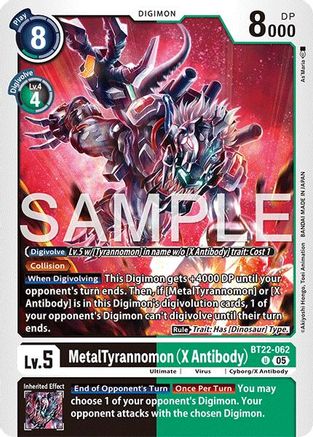 MetalTyrannomon (X Antibody)  (BT22-062) [Cyber Eden]