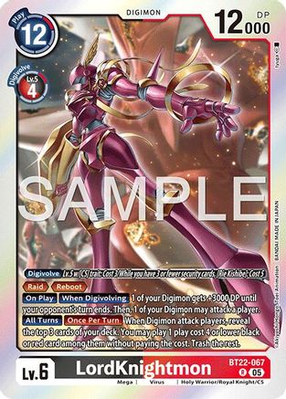 LordKnightmon  (BT22-067) [Cyber Eden] Foil
