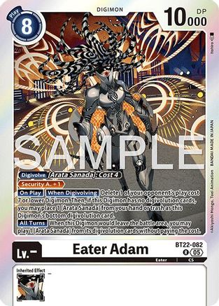 Eater Adam  (BT22-082) [Cyber Eden] Foil
