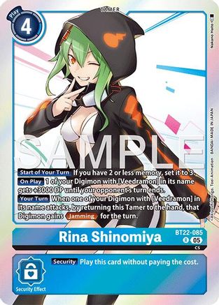 Rina Shinomiya  (BT22-085) [Cyber Eden] Foil