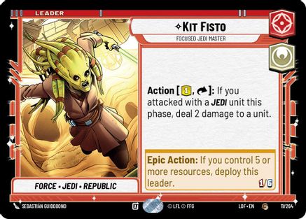 Kit Fisto - Focused Jedi Master (011/264) [Legends of the Force]