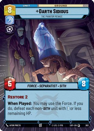 Darth Sidious - The Phantom Menace (Hyperspace) (303) [Legends of the Force]