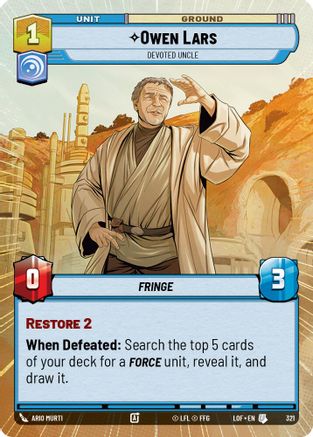 Owen Lars - Devoted Uncle (Hyperspace) (321) [Legends of the Force]