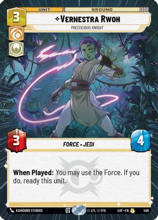 Vernestra Rwoh - Precocious Knight (Hyperspace) (459) [Legends of the Force]