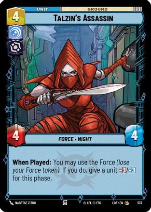 Talzin's Assassin (Foil) (537) [Legends of the Force] Foil