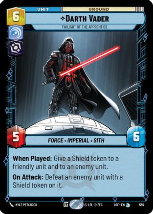 Darth Vader - Twilight of the Apprentice (Foil) (539) [Legends of the Force] Foil