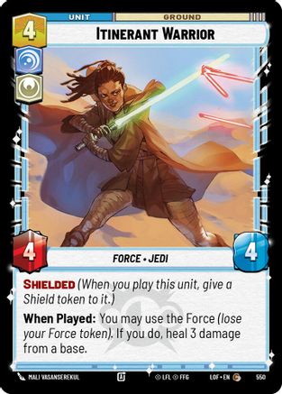 Itinerant Warrior (Foil) (550) [Legends of the Force] Foil