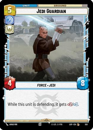 Jedi Guardian (Foil) (551) [Legends of the Force] Foil