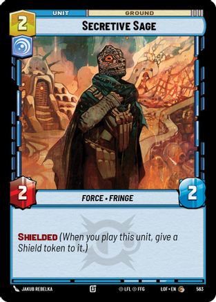Secretive Sage (Foil) (563) [Legends of the Force] Foil