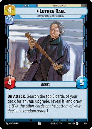 Luthen Rael - Masquerading Antiquarian (Foil) (570) [Legends of the Force] Foil