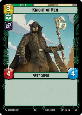 Knight of Ren (Foil) (586) [Legends of the Force] Foil
