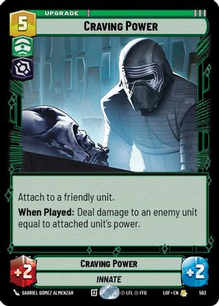 Craving Power (Foil) (593) [Legends of the Force] Foil