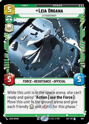 Leia Organa - Extraordinary (Foil) (600) [Legends of the Force] Foil