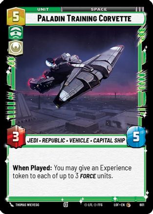 Paladin Training Corvette (Foil) (601) [Legends of the Force] Foil