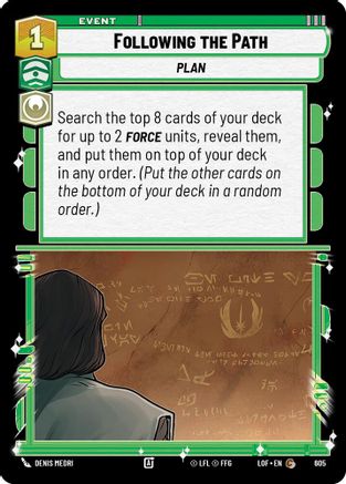 Following the Path (Foil) (605) [Legends of the Force] Foil