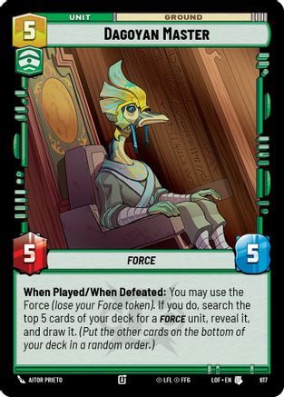 Dagoyan Master (Foil) (617) [Legends of the Force] Foil