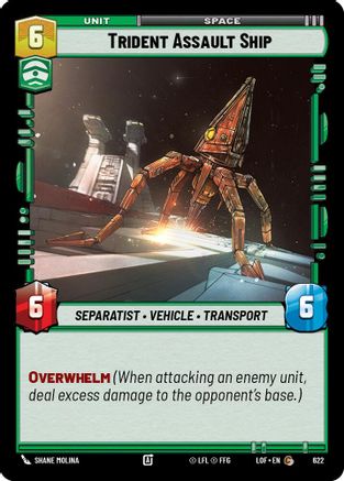 Trident Assault Ship (Foil) (622) [Legends of the Force] Foil