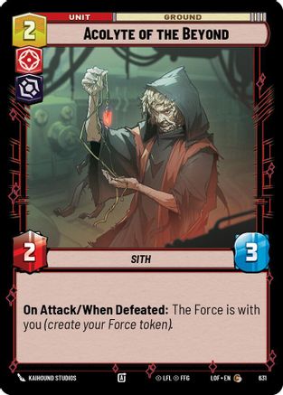 Acolyte of the Beyond (Foil) (631) [Legends of the Force] Foil