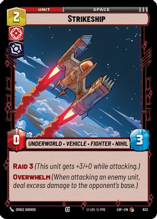 Strikeship (Foil) (633) [Legends of the Force] Foil