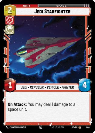 Jedi Starfighter (Foil) (646) [Legends of the Force] Foil
