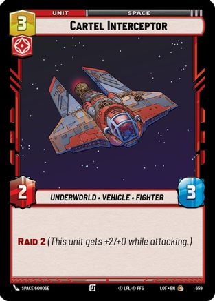 Cartel Interceptor (Foil) (659) [Legends of the Force] Foil