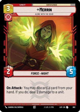 Merrin - Alone with the Dead (Foil) (662) [Legends of the Force] Foil