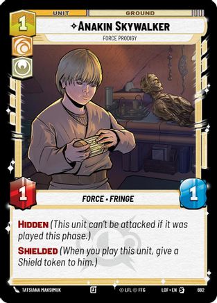 Anakin Skywalker - Force Prodigy (Foil) (692) [Legends of the Force] Foil