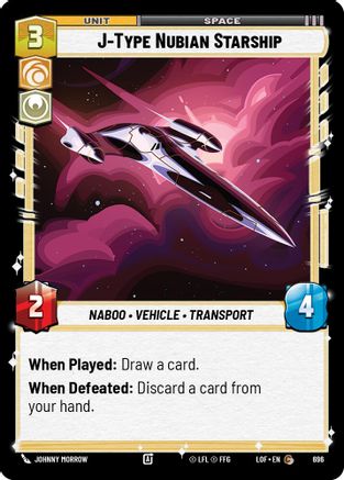 J-Type Nubian Starship (Foil) (696) [Legends of the Force] Foil