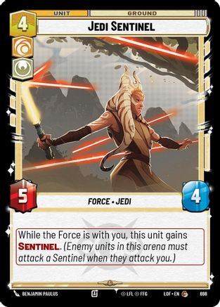 Jedi Sentinel (Foil) (698) [Legends of the Force] Foil