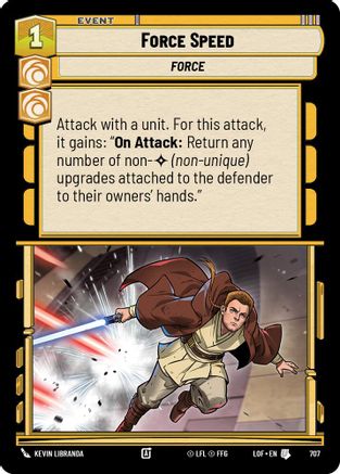 Force Speed (Foil) (707) [Legends of the Force] Foil