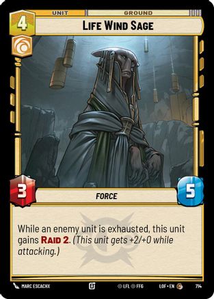 Life Wind Sage (Foil) (714) [Legends of the Force] Foil