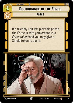 Disturbance in the Force (Foil) (718) [Legends of the Force] Foil